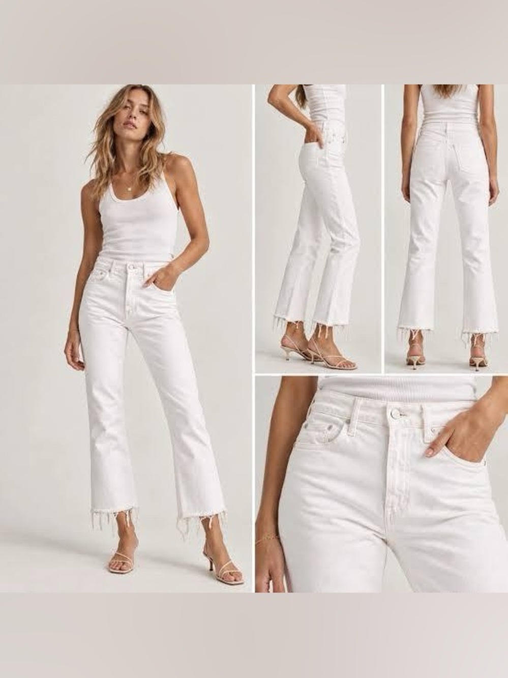 MOTHER The Insider Crop Step Fray jeans in the "Fairest Of Them All" wash 26